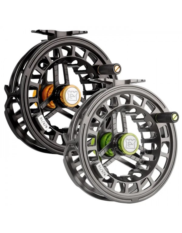Mulinelli Vision XO Fly Reel, nero, pesca a mosca